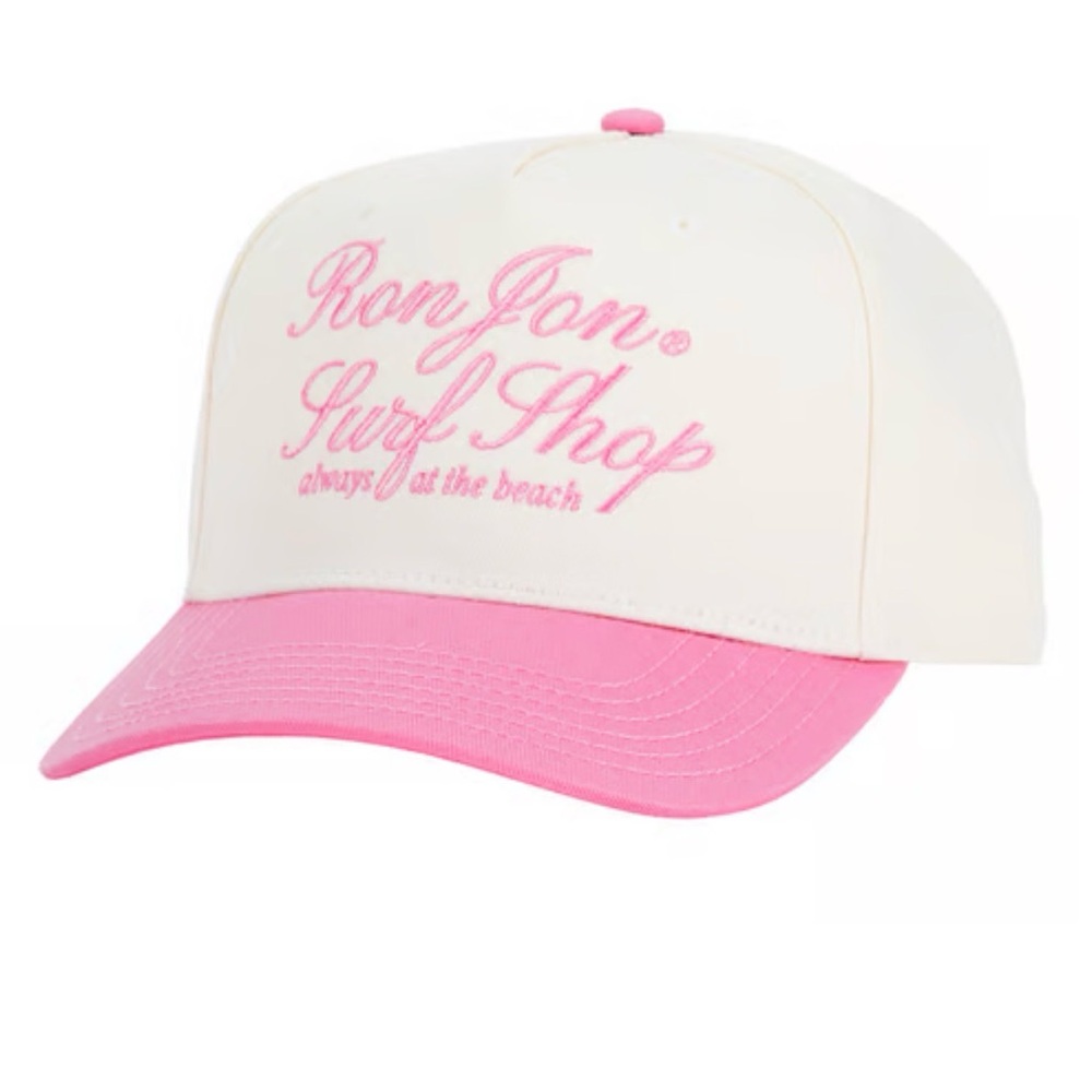 Ron Jon Surf Shop Pink and Cream Women's Hat